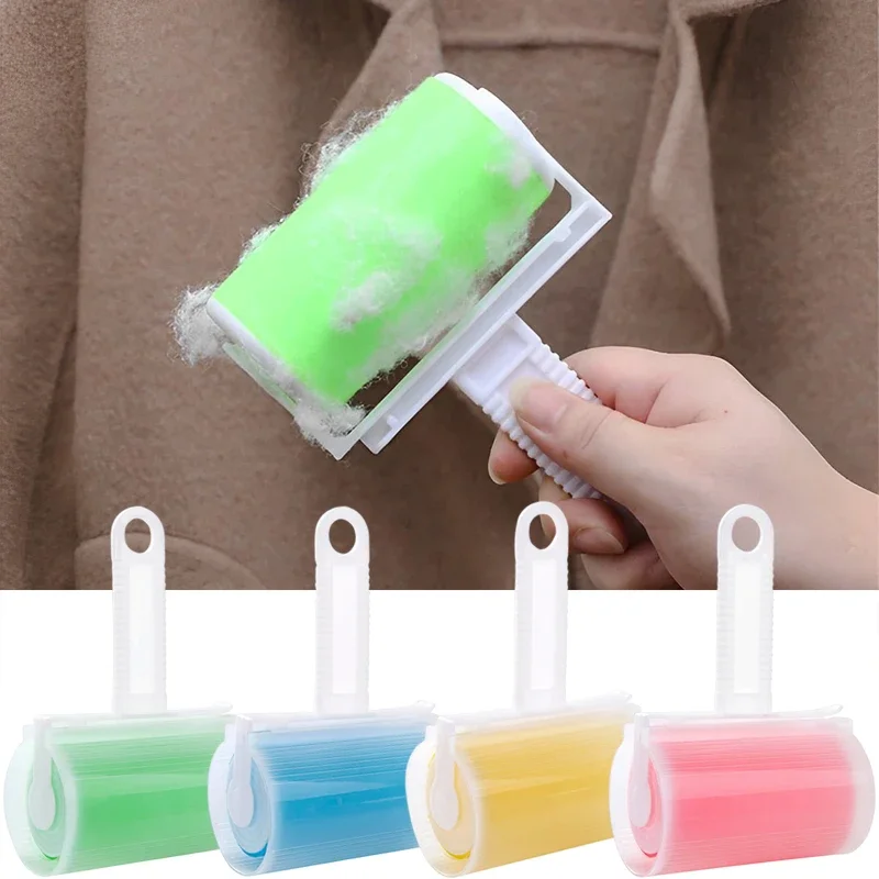 Rullo Levapelucchi Riutilizzabile Portatile - Rimuove Peli Di Animali E Polvere Da Vestiti, Divani E Tappeti - Design Compatto Con Coperchio Antipolvere - 2
