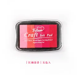 Vintage - Inspired Large Ink Pad for Stamping and Scrapbooking Projects (13 mix pink)
