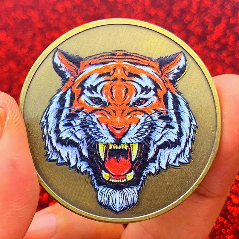 2022-new-chinese-zodiac-animal-year-of-the-tiger-bronze-coin-painted