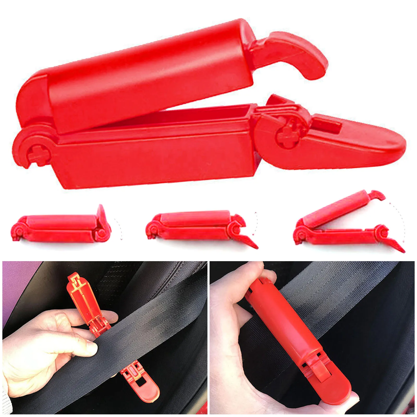 CarSeatSafetyBeltClipBuckleToddlerSafeStrapFixedLockCarSeat