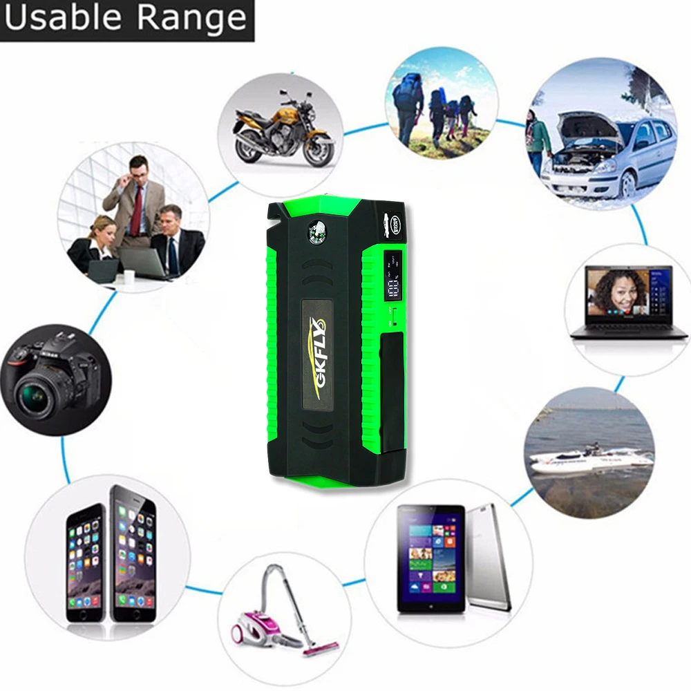 1500A Car Jump Starter 12V Auto Starter 18000mAh Portable Power Bank Car Battery Booster Starting Device for Cars