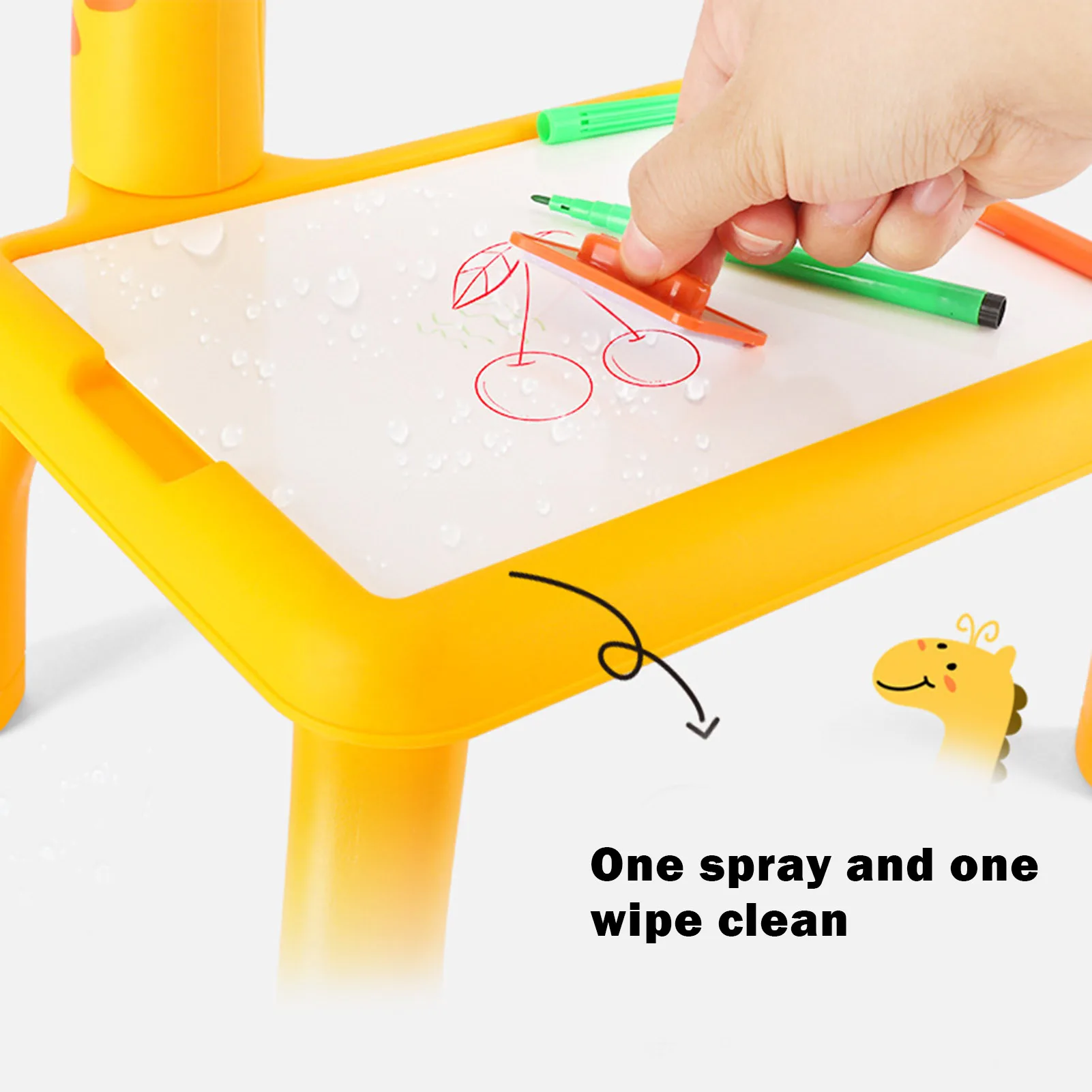 Mini LED Projector Drawing Board Art Drawing Table Kids Painting Board Baby Learning Draw Paint Tools Children Educational Toys