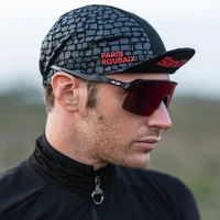 Paris Roubaix Cycling Caps Black Bike Hat One Size Fits Most 2