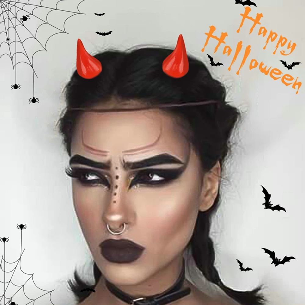 Sdattor New Naughty Devil Horn Hairpin Dress Up Hairpin Halloween