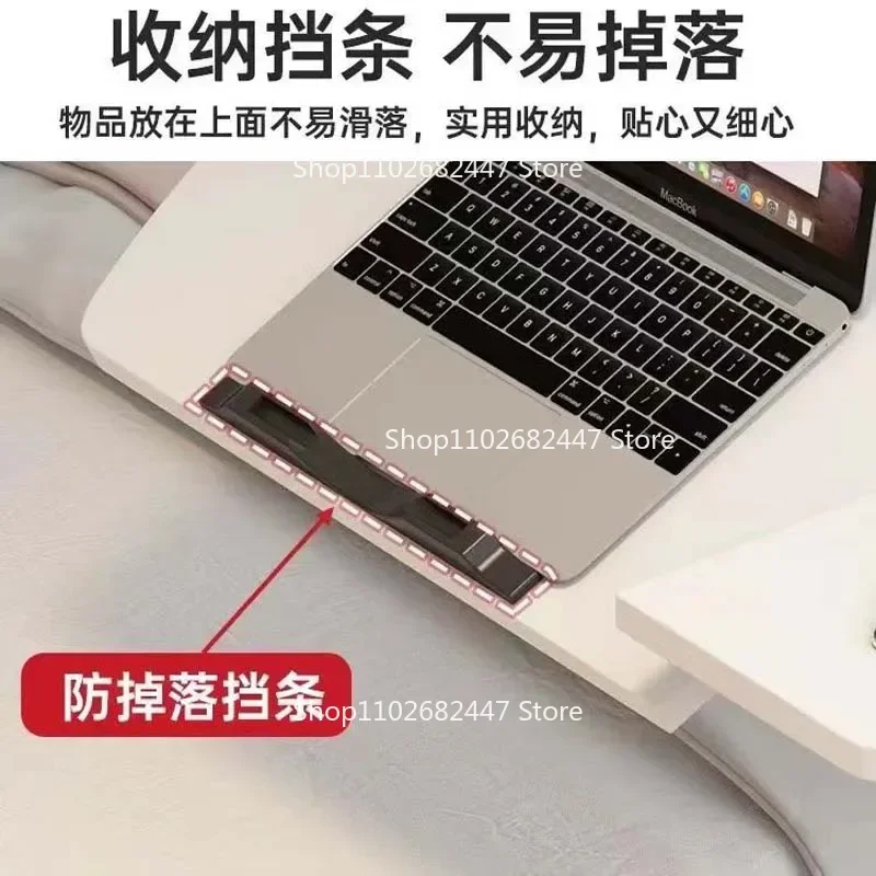 Portable Bedside Table Laptop Desk Adjustable Adjustable Table Folding Sofa Side Widened