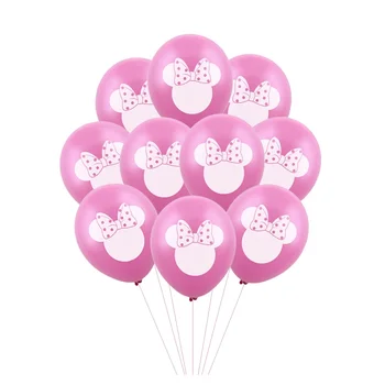 7Pcs Disney Minnie Foil Balloons Set Mickey Mouse Balloon Birthday Party Decoration Baby Shower Kids Toy Air Globos Supplies 2