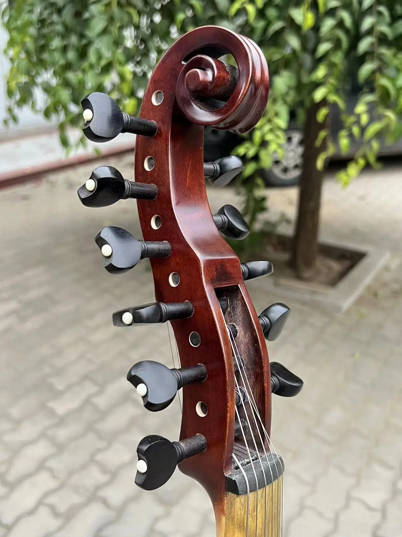 Hand Carved 16" Viola d'More 6 play strings + 6 Sympathetic strings Big rich#15793