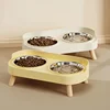 Double Bowl Stainless Steel Pet Food Dish | Splash-Proof Dog&Cat Feeder with Stand | Easy-Clean Detachable Water and Food Bowls 5