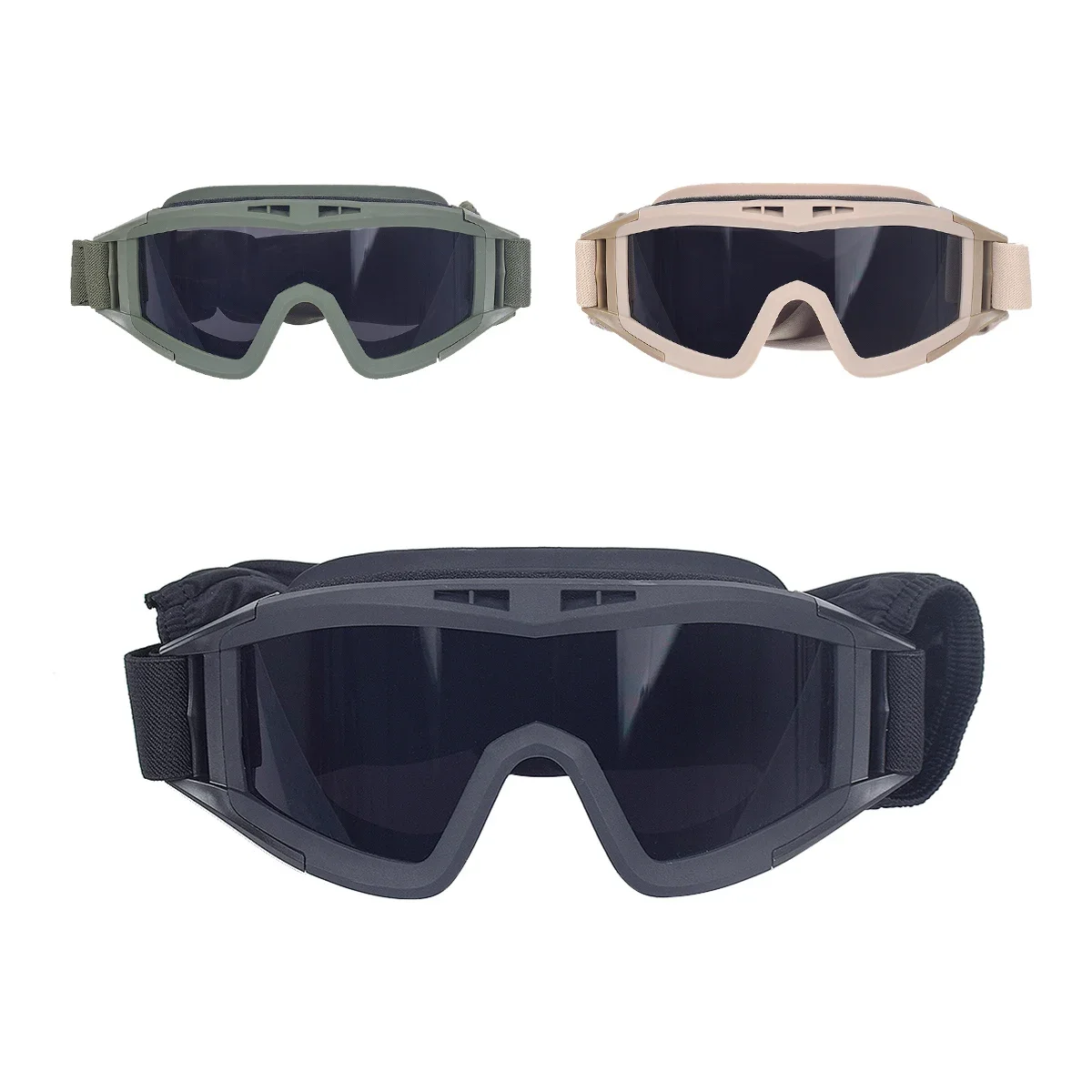 

Tactical Airsoft Army Goggles Windproof Dustproof Motocross Motorcycle Glasses CS Paintball Shooting Safety Protection Eyewear