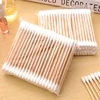 500pcs Double Head Wood Cotton Swab Nose Ears Cleaning Women Makeup Tools Lipstik Cotton Buds Tip Sticks Bastoncillos Oidos 3