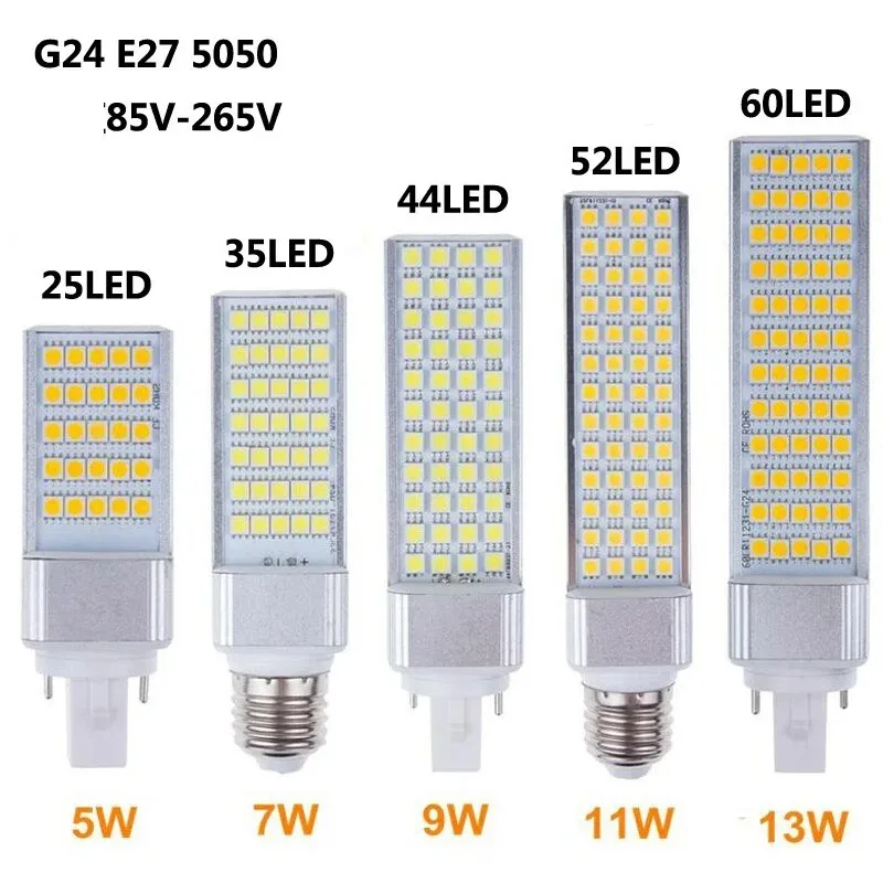 MARINE COLOR Lampade UV Per Filtri Stagno E Acquario - Set Da 4 Pezzi 5W 7W 9W 11W 13W, Ricambio PLS G23, UVC 253.7 Nm - 2