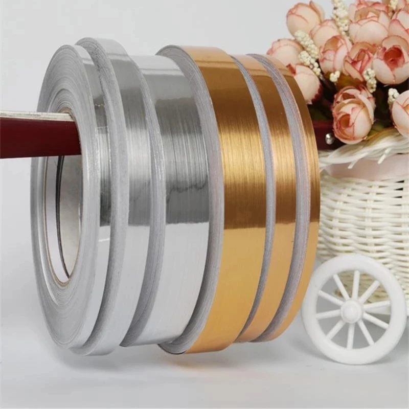 1 Roll 50m Ceramic Tile Mildewproof Gap Tape Decor Gold Silver Black