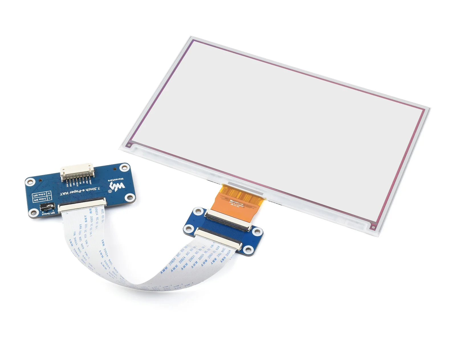 ̺꽦 7.3 ġ ACeP 7     ũ ÷ , 800  480 ȼ, 3.3V/5V mcus ȣȯǴ SPI 