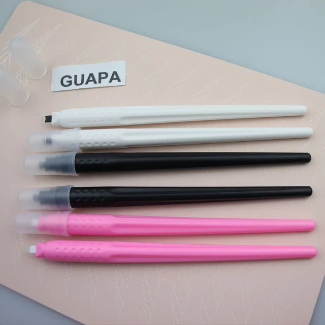 10PCS Microblading Disposable Pen with U18 0 18mm Microblade Disposable Tool For Creating Eyebrows Permanent Makeup