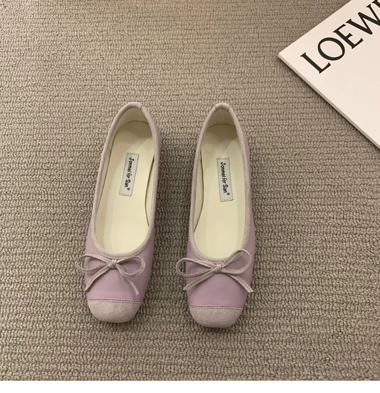 Brand New Flats Shoes Women Low Heel Ballet Square Toe Shallow Shoe Slip On Loafer Round Toe Ballet Flat Shoes zapatos