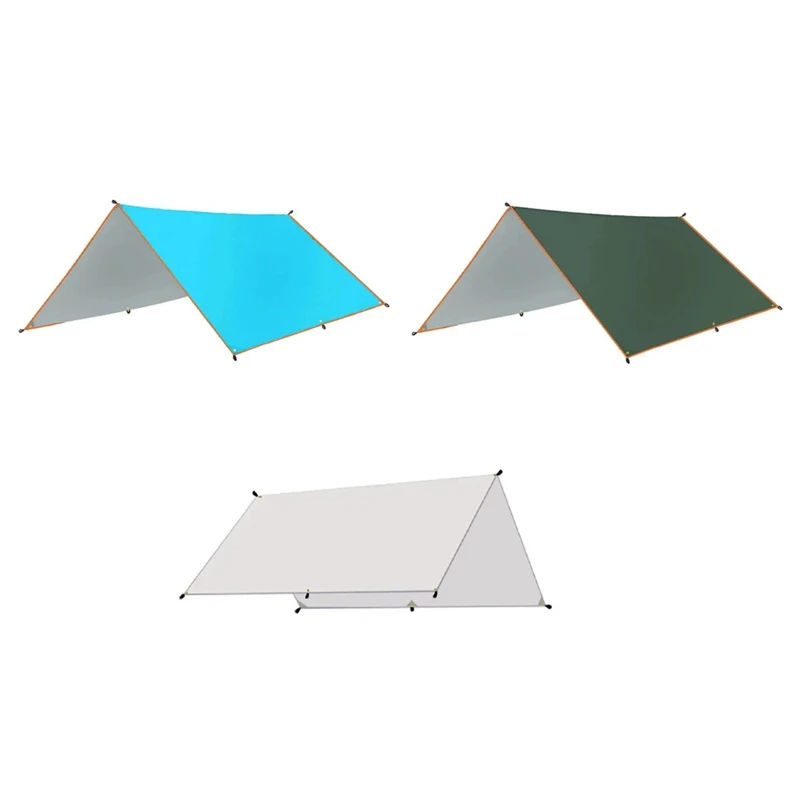 다기능 방수 해변 차양 텐트, 야외 캠핑 생존 태양 쉘터, 휴대용 초경량 타프 매트, 레인 쉘테