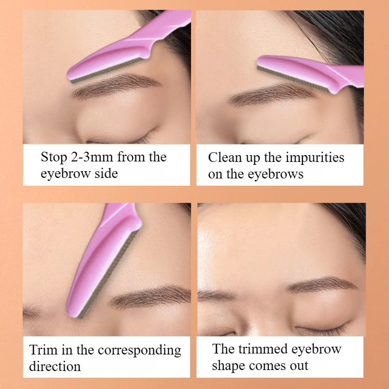 1/3pcs Eyebrow Trimmer Blade Shaver Portable Face Razor Eye Brow Epilation Hair Removal Cutters Safety Razor Woman Makeup 6
