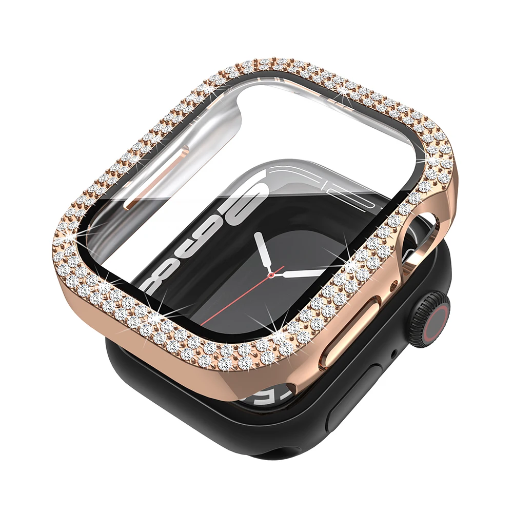 Luxury Diamond Protective Case with Tempered Glass