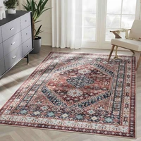 Bohemian  Area Rug Ethnic Print Turkish Vintage Carpet Washable Living Room Rugs Traditional Ottoman Court Doormat Home Decor 2