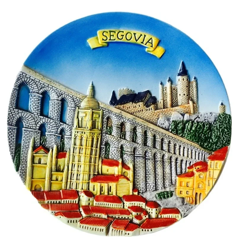 19-20cm Hand-painted Spain Barcelona Italy Belgium Serbia Tour Turkey Travel Souvenir Home Decoration Display Wall Hanging Plate 2