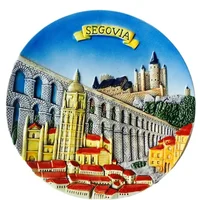 19-20cm Hand-painted Spain Barcelona Italy Belgium Serbia Tour Turkey Travel Souvenir Home Decoration Display Wall Hanging Plate 2