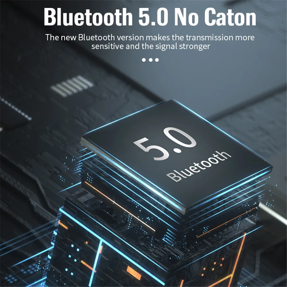 NFC Bluetooth 5.0 Audio Receiver Wireless Stereo Music Adapter RCA 3.5mm Car Hands-free with Mic Support U Disk Music Play
