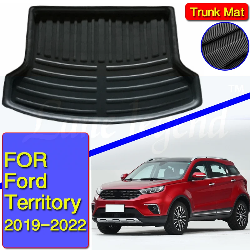 Alfombra Negra Fácil Limpiar Alfombra De Maletero Para Ford S-MAX 5 Plazas (2015-presente) – Material TPE, Color Negro, Antideslizante Alfombra Maletero
