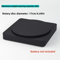 Motorized 360° Rotating Display Stand for Enhanced Photography and Product Showcases, 6.7 Diameter (Black)