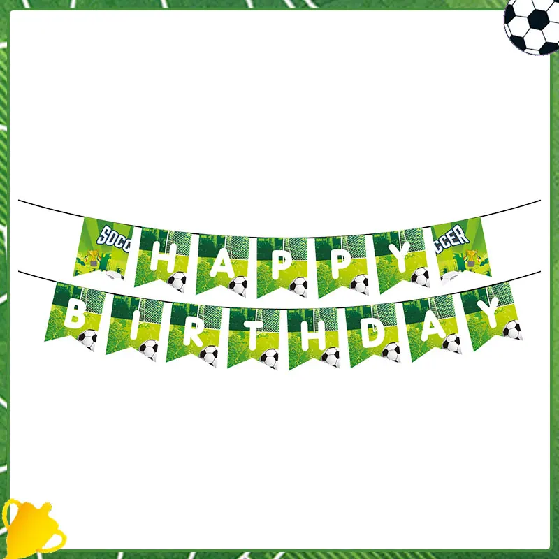 CR7 Themen-Geburtstagsdekorationen Popcorn-Box Geschenktüte Tortendekoration Banner Wimpel Fußball-Party-Zubehör Tischgeschirr Becher Servietten Teller für Kinder – Detail 9