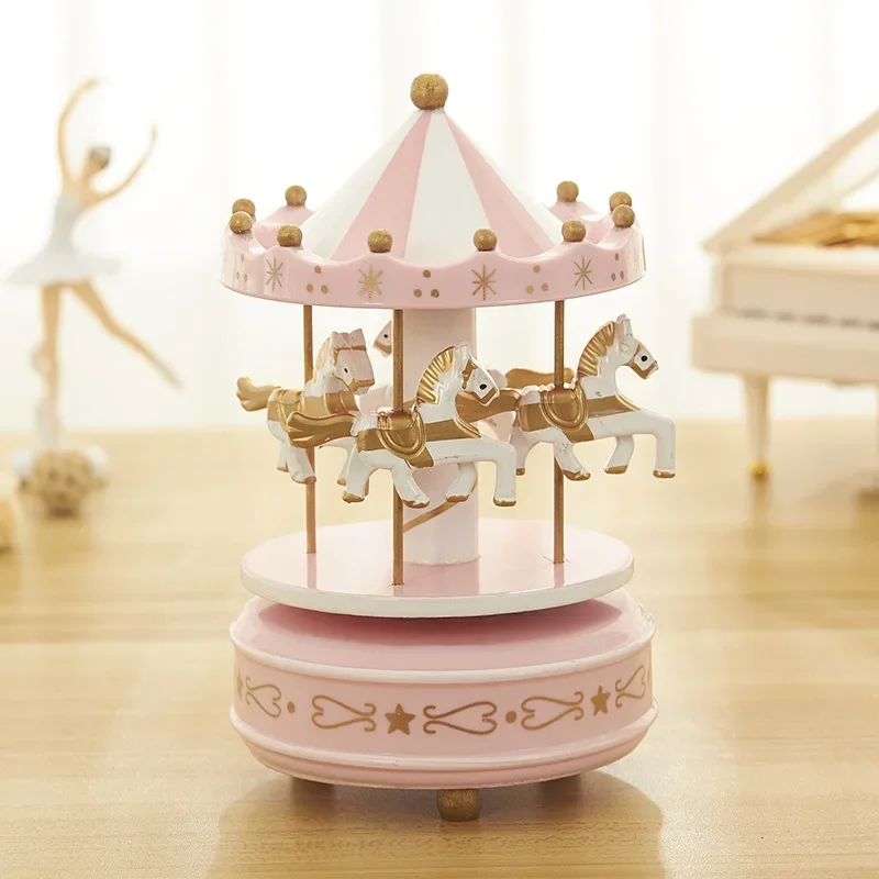 Music Box Carousel Ferris Wheel Ornaments Creative Fantasy Christmas Holiday Decor