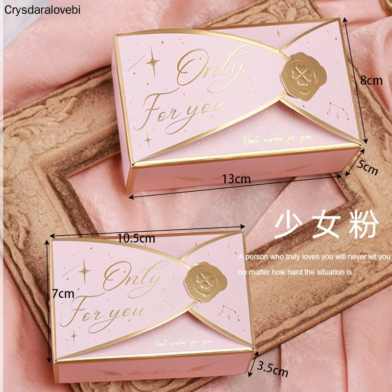 

Large Envelope Shape Paper Candy Box Wedding Favors For Guests Chocolate Packaging Box Baby Shower Birthday Party Decoration