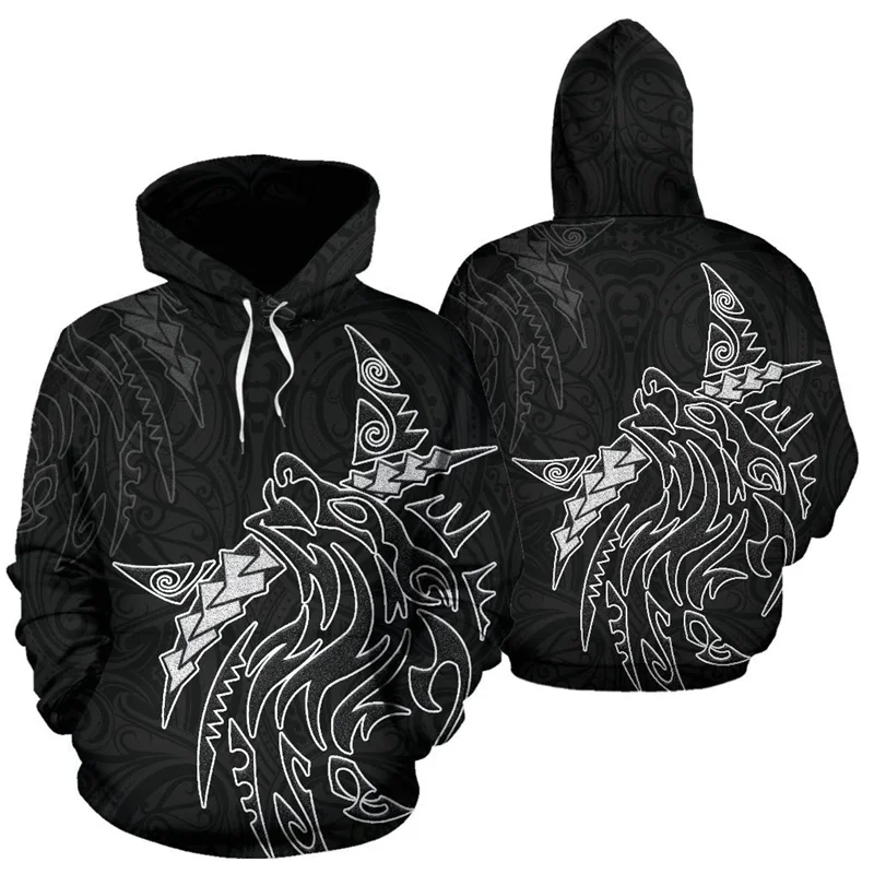 

New Zealand Maori Silver Fern 3D Print Hoodie Y2k Flag New In Hoodies & Sweatshirts For Men Pullover Women Clothes Top Coat