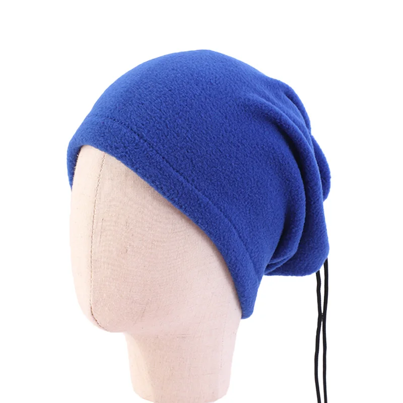 Polar Fleece Scarf Kids Girls Boy Polar Fleece Thickened Neck Warmer Scarf Tube Adjustable Face Cover Veil Camping Skiing Cap Headwear Warm Hat