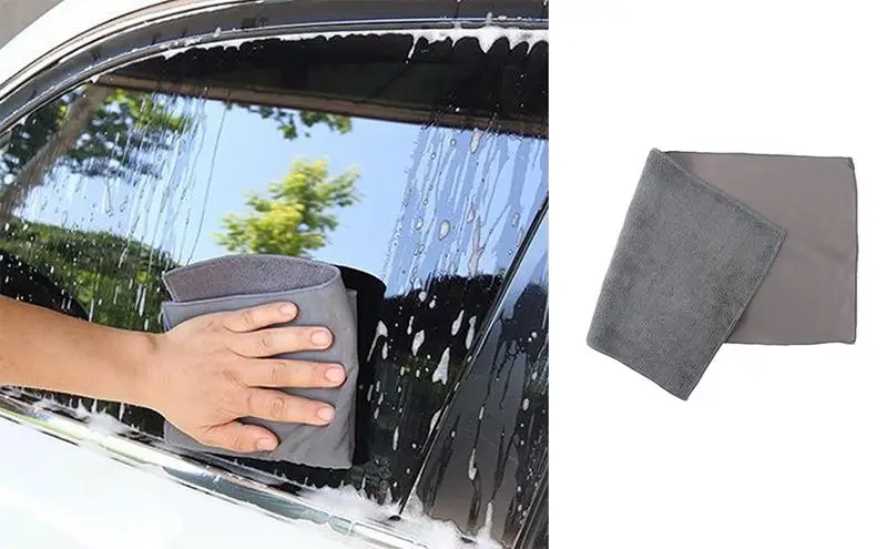 

Car Drying Towels Double-Sided Wash Cloth Absorbent Cleaning Rag Special Car Wiping Towel for car Glass Cleaning and Detailing