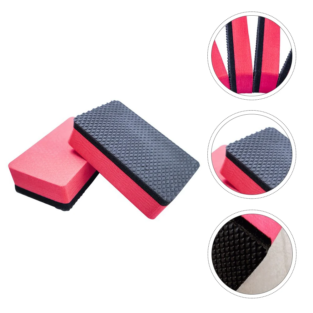 

2 Pcs Car Wash Mud Cube Cleaning Sponge Block Absorbent Grind Auto Accessories Volcanic Tool