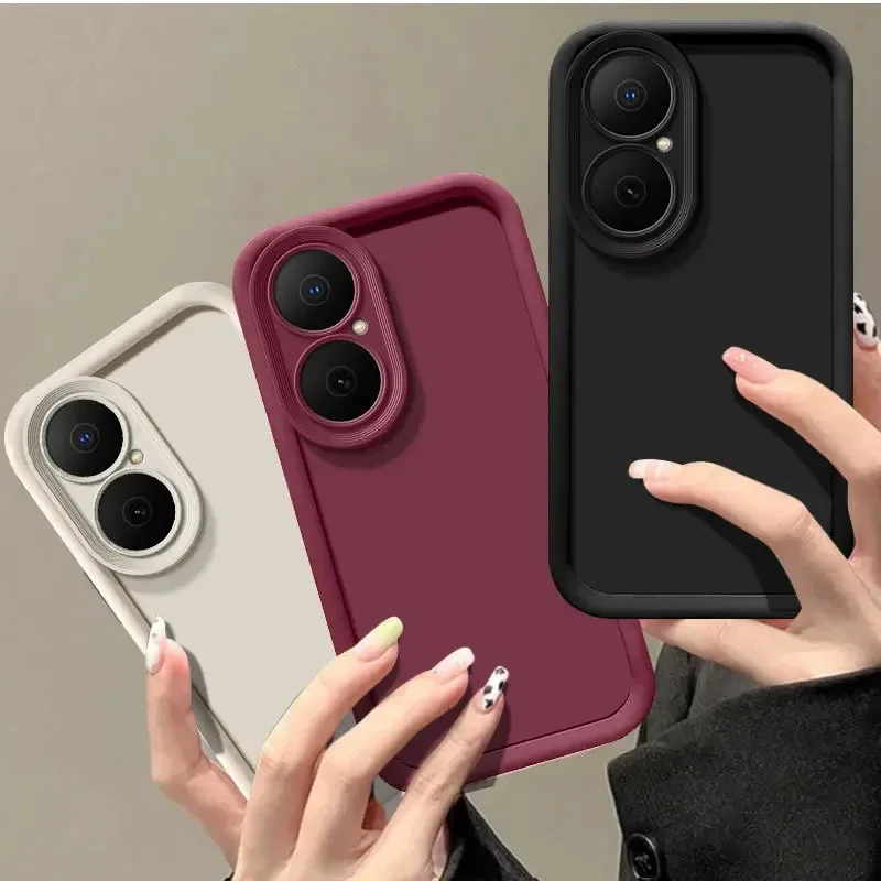 Luxury Candy Matte Soft Back Cover - Anti-Fall Protection Case