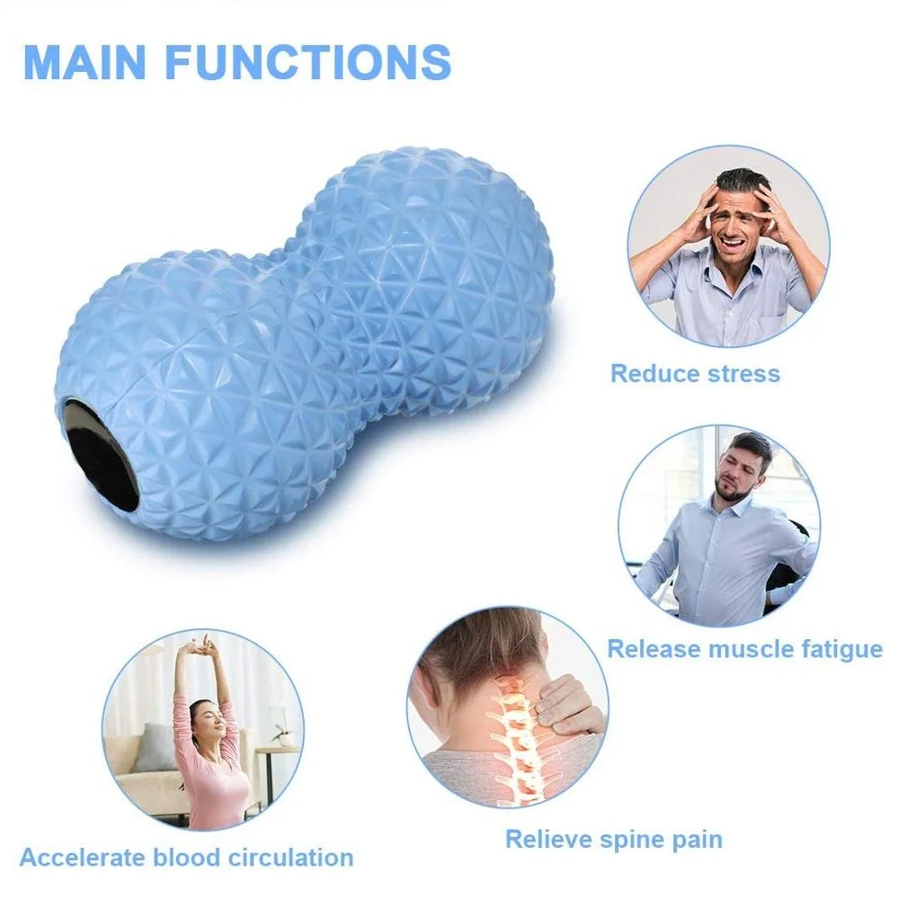 Peanut Massage Ball Double Lacrosse Mobility for Physical Therapy