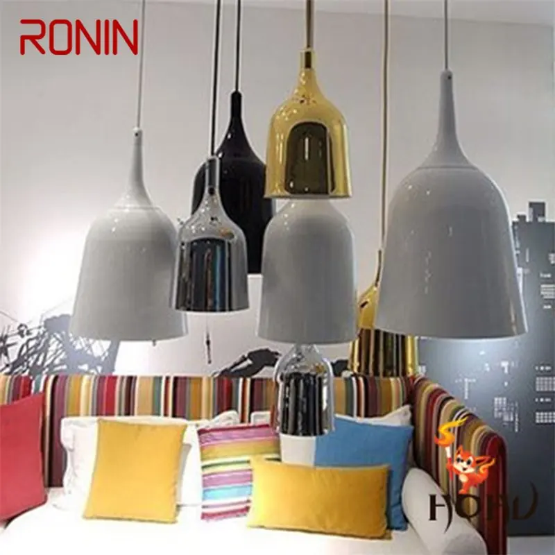 

RONIN Contemporary Pendant Light Creative Bell Shade LED Lamps Fixtures For Home Decorative Dining Room