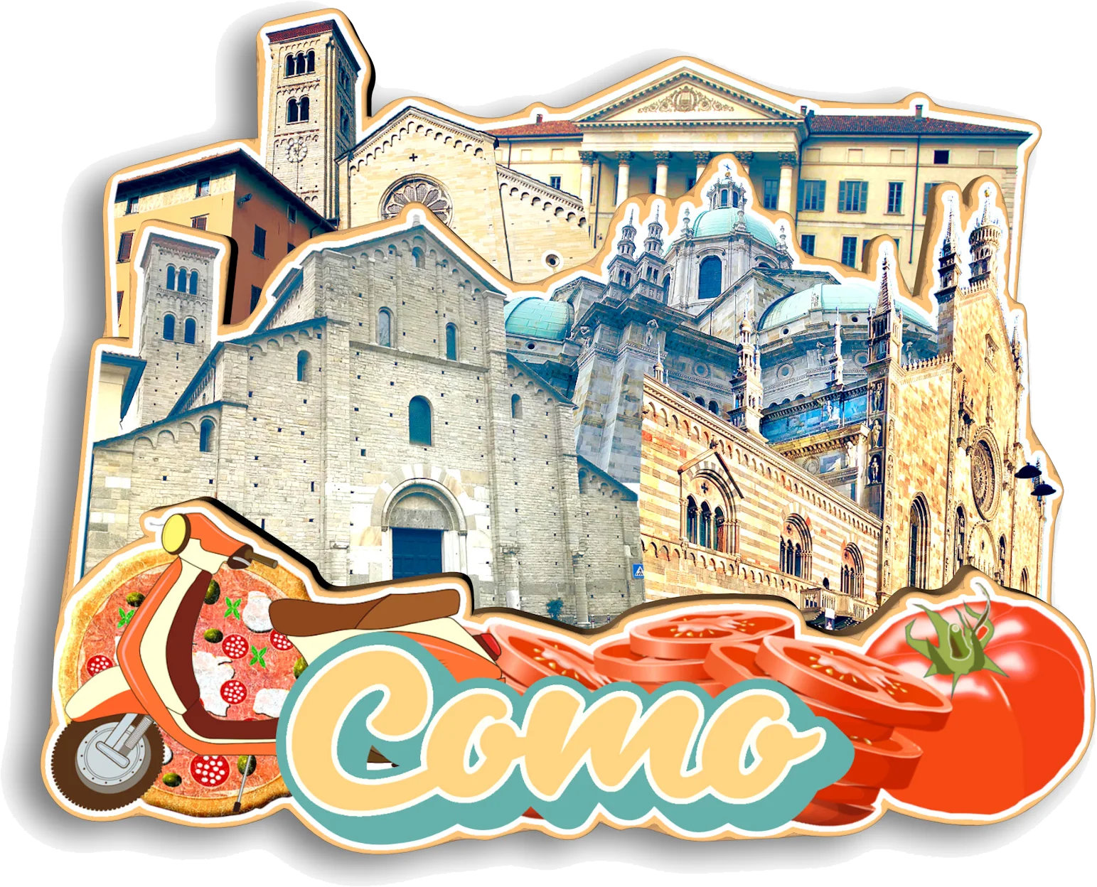 Alghero Reggio Emilia Treviso Arezzo Ravenna Como Vicenza Taormina Gallipoli Italy Fridge Magnet Travel Souvenir Gift
