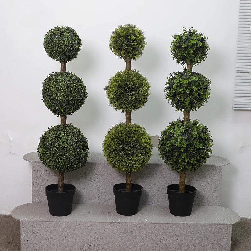 

Simulated Pine Ball Tree Furniture Versatile Interior New Decoration Tree Store Green Plants Simulated Plant Landscaping plants