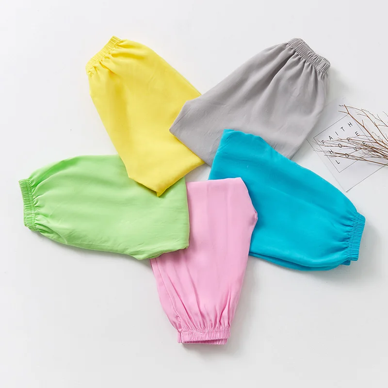【LF】Kids Long Pants Cotton 90-150cm Boys Girls Solid Color Lantern Pants Slacks Children Casual Trousers for Spring Summer 4