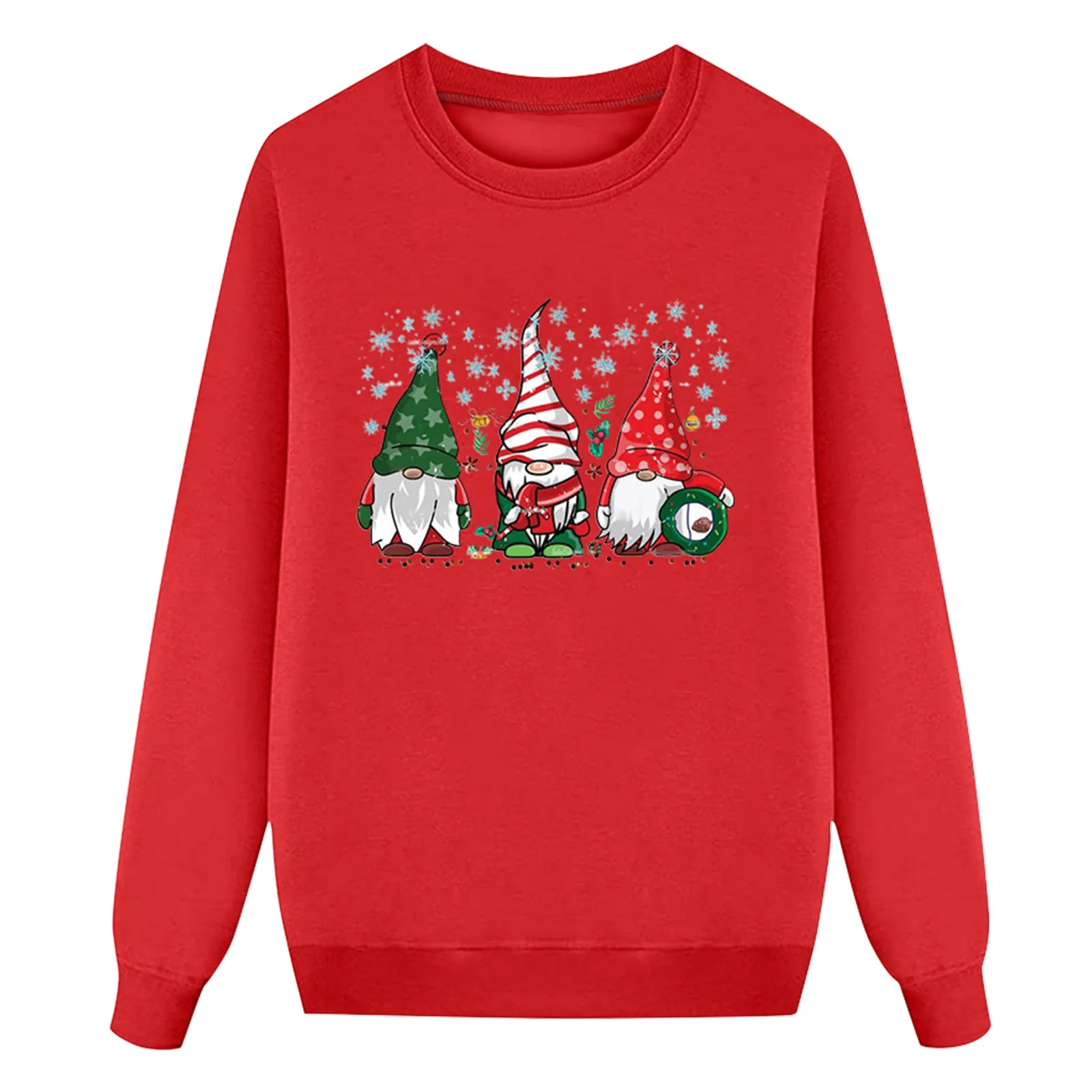 Sudadera sin capucha con estampado de temática navideña, pijama familiar, conjunto de pijama familiar acogedor y festivo, sudaderas informales de corte holgado