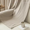 Water Ripple Jacquard Soft Blackout Curtain with Water Puff Cotton Curtains for Living Dining Room Bedroom 1