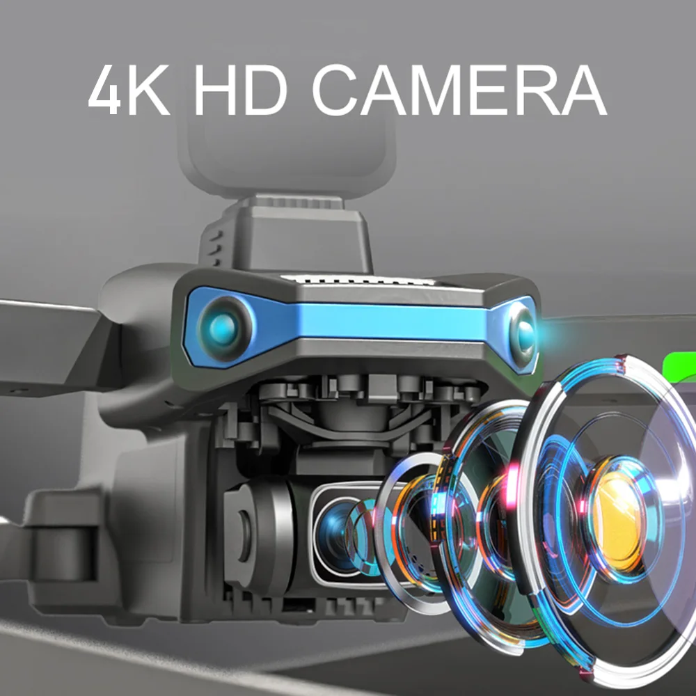 2024 드론 브러시리스 360 ° 장애물 회피 3 축 흔들림 방지 FPV 항공기, 8K HD 항공 사진 GPS RC 완구, AE3
