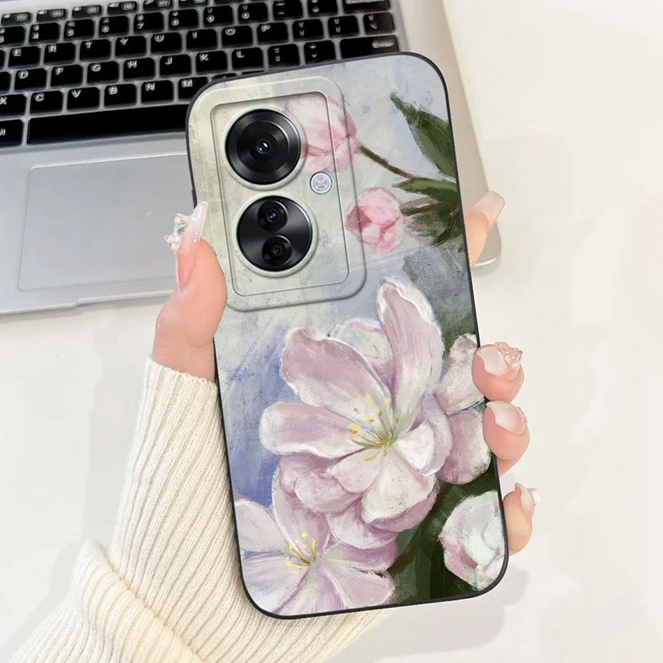 Stylish Painted Soft Silicone Back Cover - Lens Protective Case