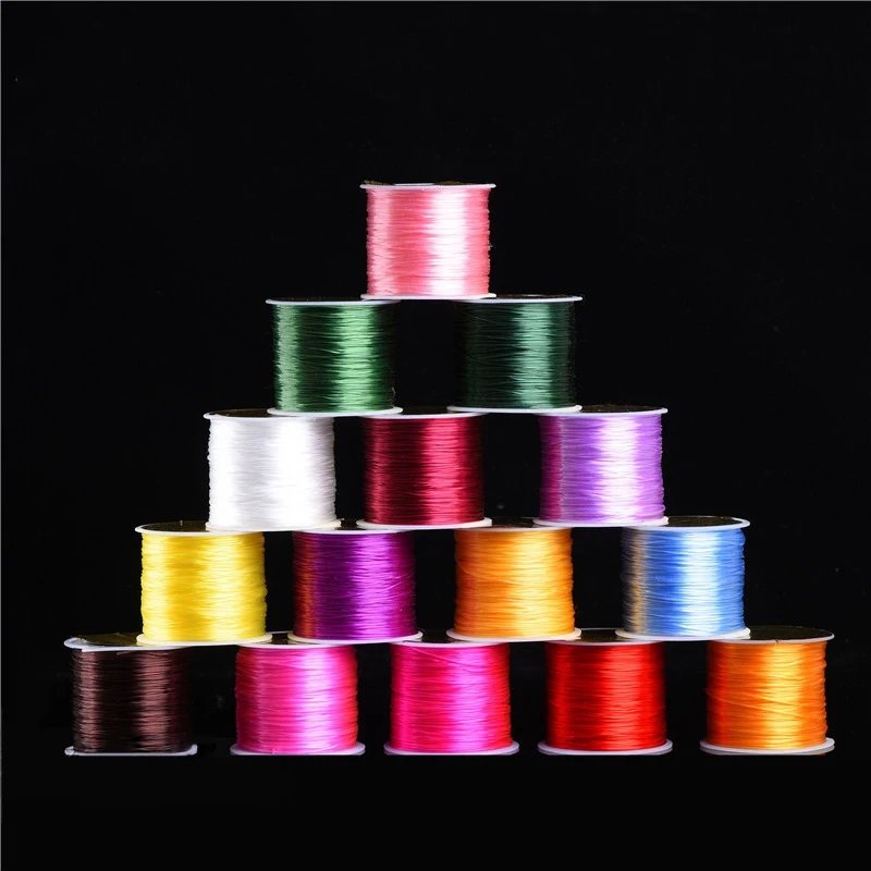 

50M Multiple Colors Transparent Stretch Elastic Crystal Line Bracelet Rope String Jewelry Cord String Thread DIY Handmade Cord
