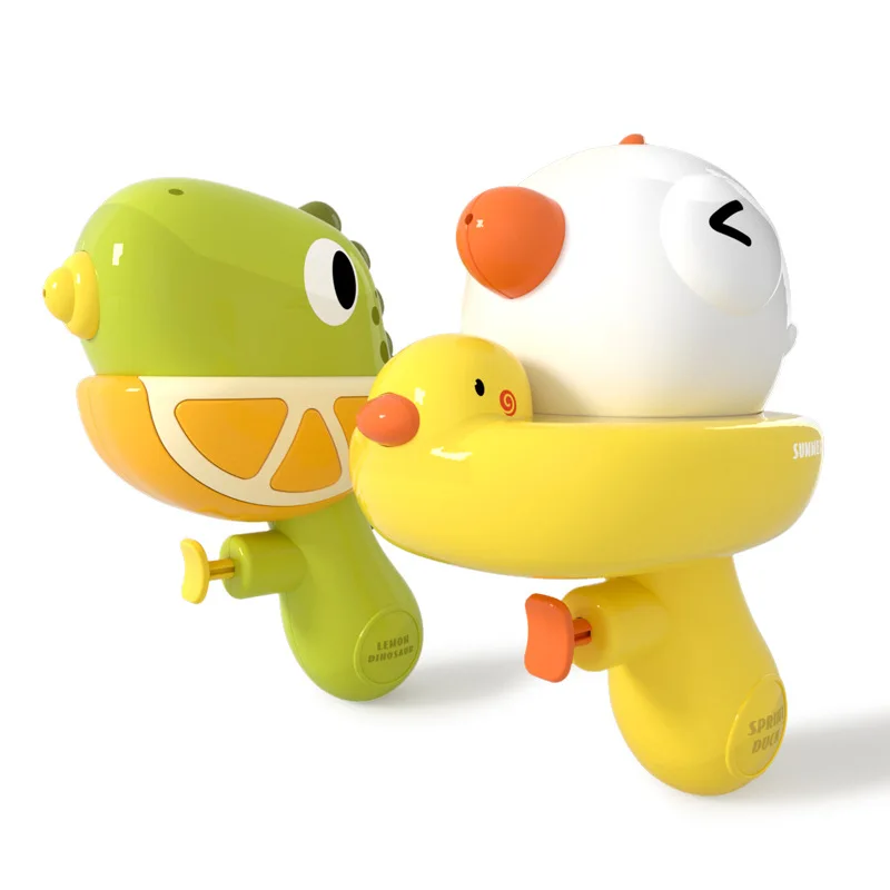 Summer Cartoon Cute Toy Water Gun Yellow Duck Dinosaur Dolphin Outdoor Water Battle Beach Swimming Pool Toys A Gift for Children