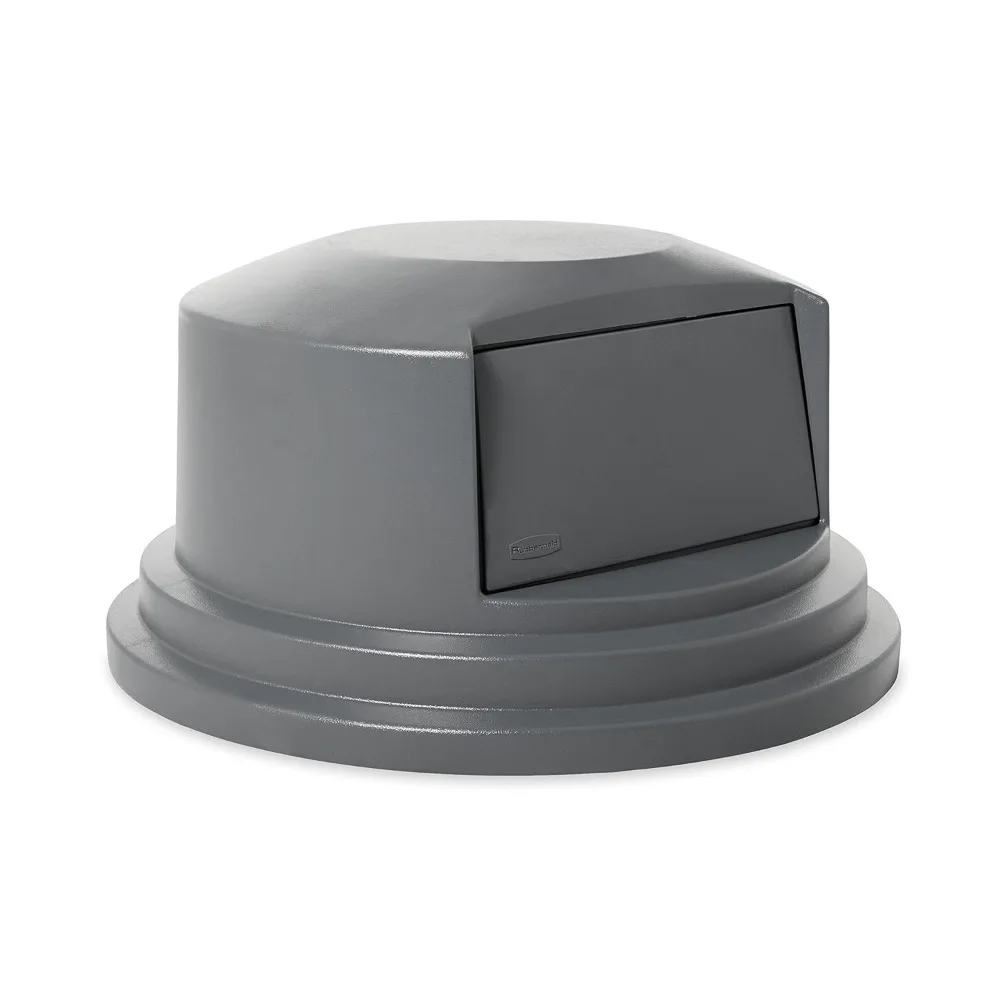 Commercial Products BRUTE Trash Can Dome Lid, Gray, 55-Gallon, Compatible with the  55-Gallon Garbage Bins