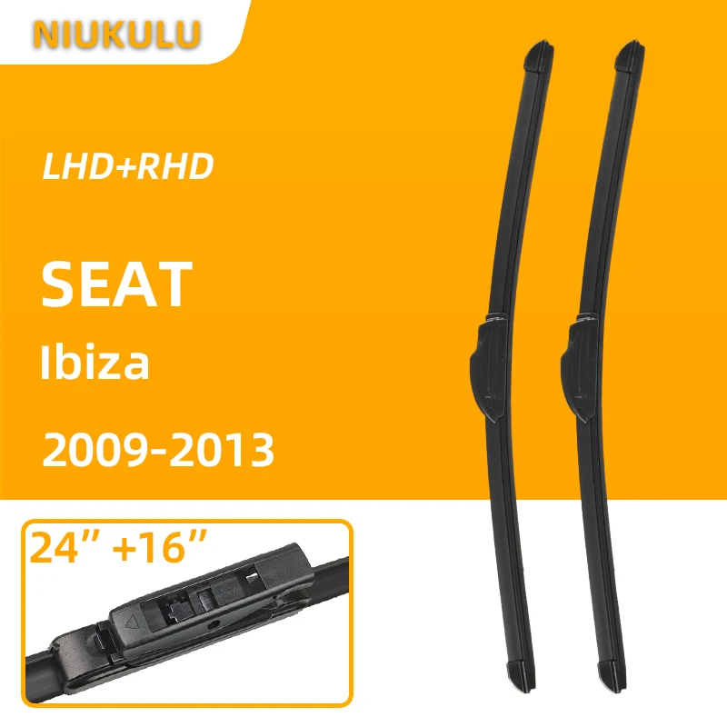 Car Windscreen Windshield Wiper Blades For SEAT 2009 2013 24"+16