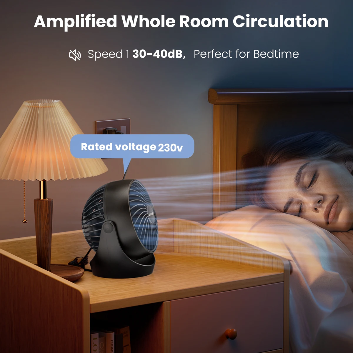 Gaiatop Air Circulator Fan, Portable Desk Fan Table Fan Dorm Fan, 5-Inch Small Fan 3 Speed with 360° Adjustable Tilt 2